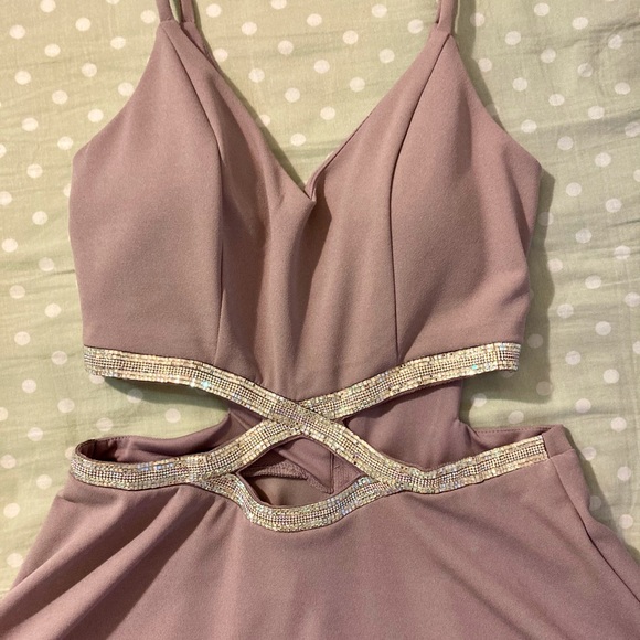 Speechless Juniors' Embellished Infinity-Waist Fit & Flare Dress - Picture 7 of 9